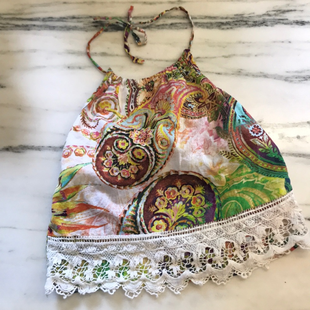 🌸ragdolls & rockets 🚀 3T Halter Top EUC & Cotton